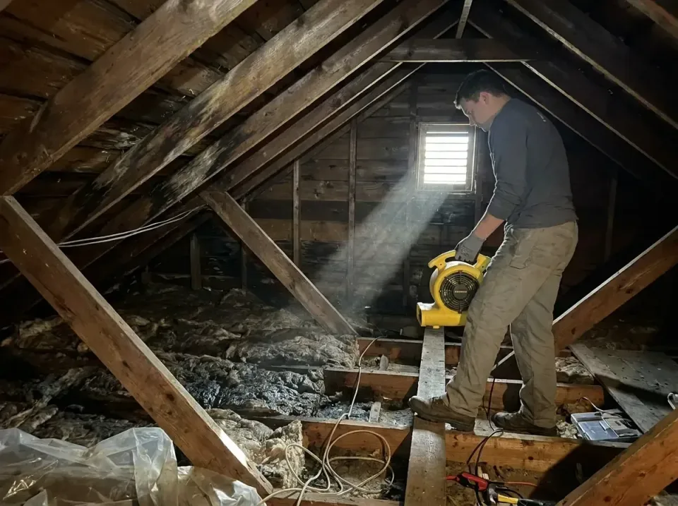 attic-water-damage-drying-proc-007 — frequently asked questions, Emergency Water Extraction & 24/7 Flood Response in Andrews…
